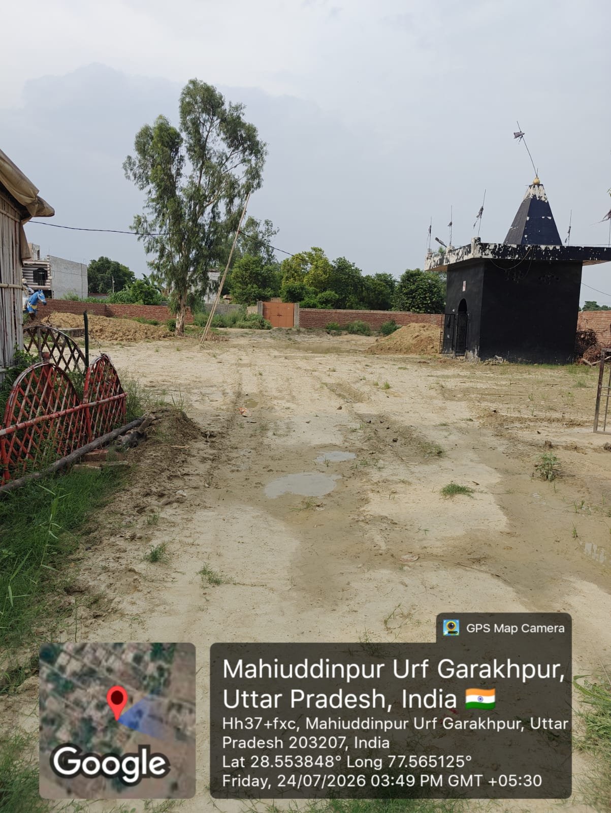 Documentary site photo of project land in Dadri Uttar Pradesh