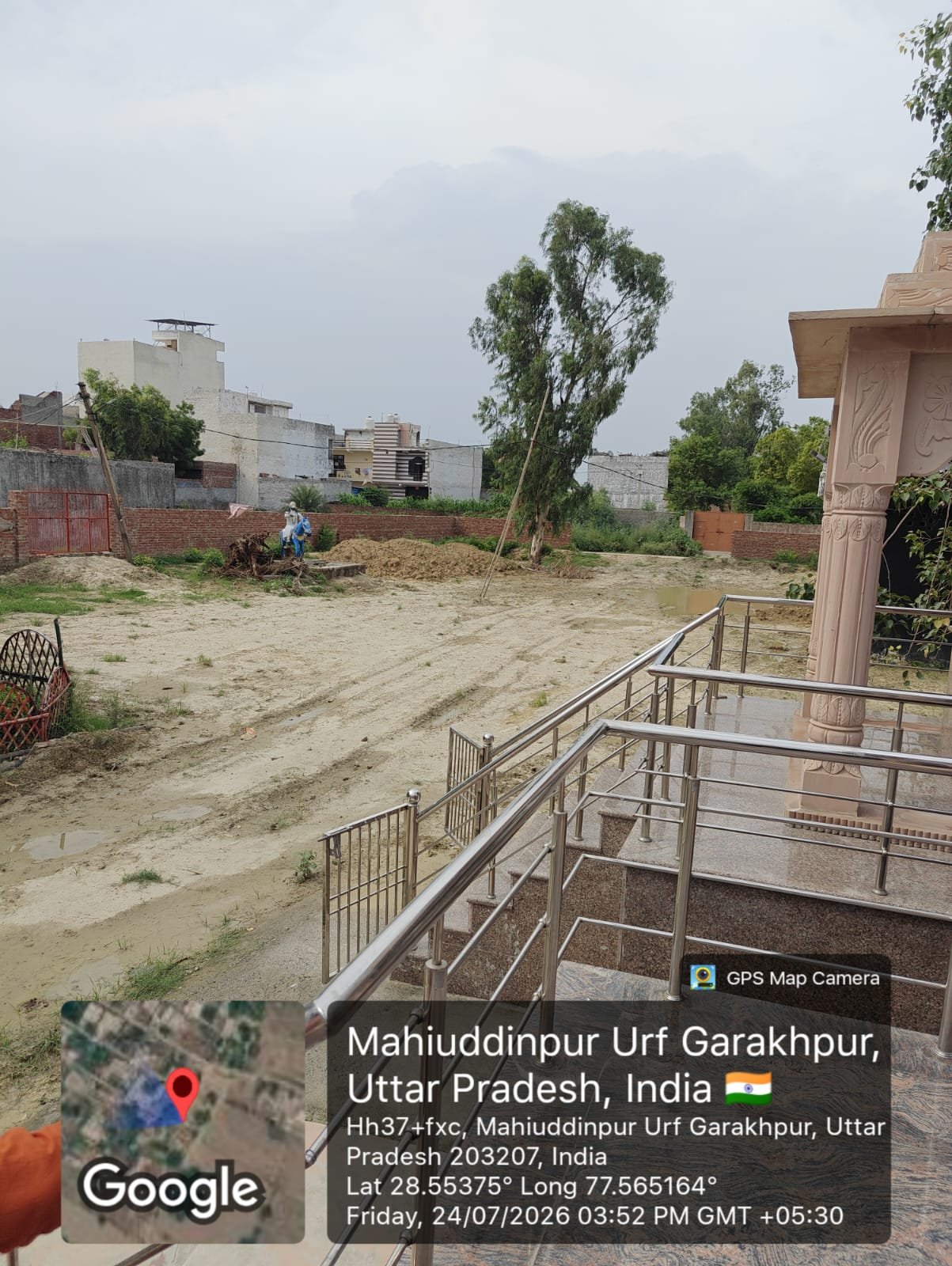 Fodder cultivation land at Dadri gaushala site