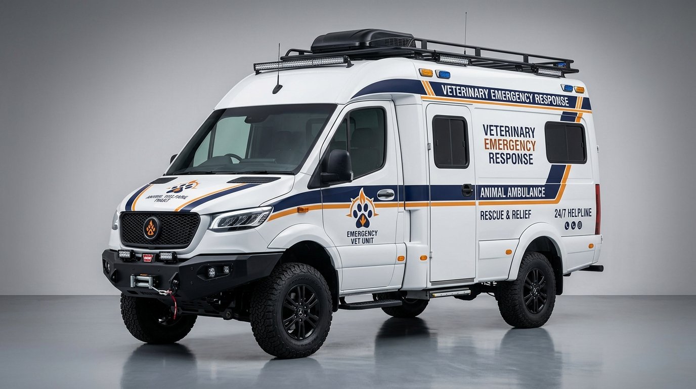 24/7 Mobile ICU Ambulance & Trauma Rescue Van Setup