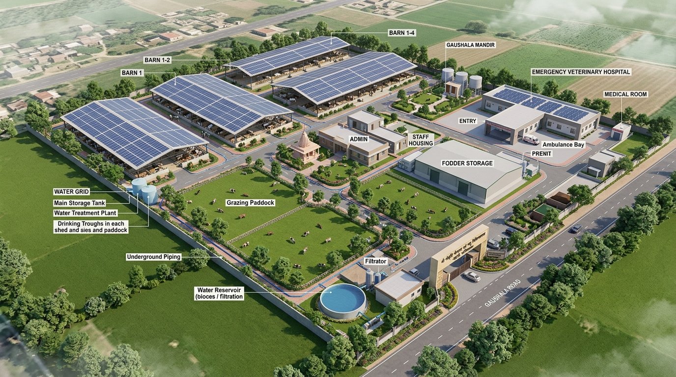 Planned PashuRescue Gaushala & Animal Welfare Centre